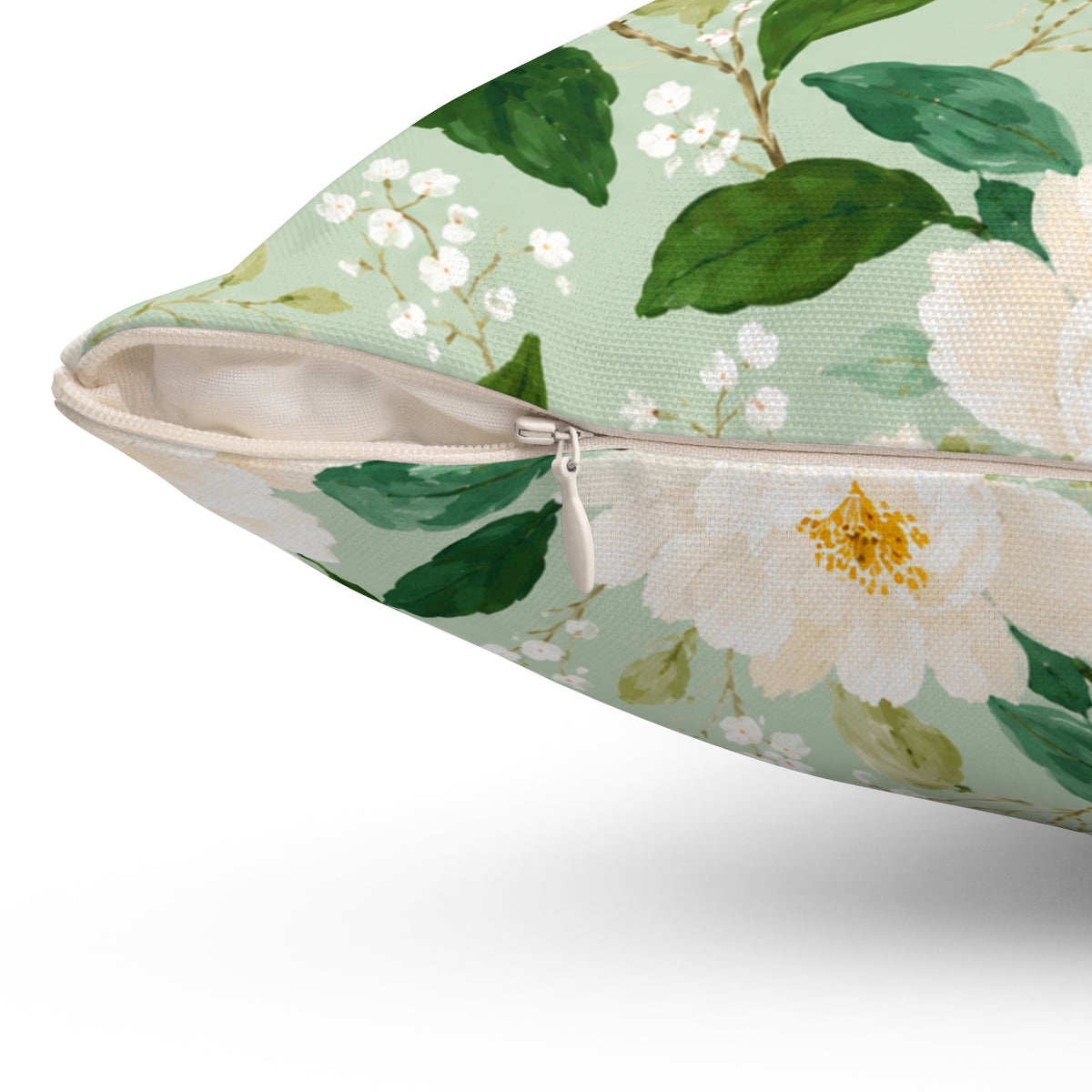 Blush Peonies Decorative Pillow | Square Throw Pillow