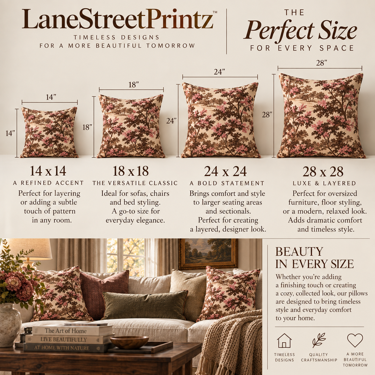 Spun Polyester Square Pillow