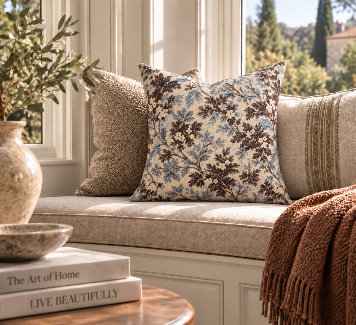 Spun Polyester Square Pillow
