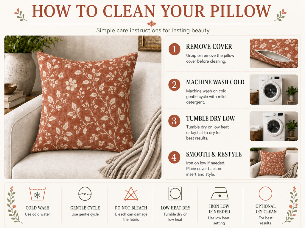 Spun Polyester Square Pillow